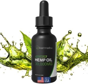 Kannabu Quality Hemp Oil | Finish Resource of Omega 3 6 9 Fatty Acids, Necessary Amino Acids and Anti-oxidants | Hemp Seeds | Vegan, Gluten Free, Kosher & Non GMO (1 Fl Oz – Pack of 1)