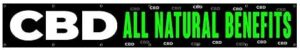 CBD All Natural Benefits Extra Massive 13 oz Banner Weighty-Responsibility Vinyl Single-Sided With Metal Grommets