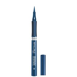 L’Oréal Paris Cosmetics Paris Makeup Infallible Grip Precision Felt Eyeliner, Smudge Resistant, Long Long lasting Water-resistant Eyeliner, Blue, Blue, .03 fl oz